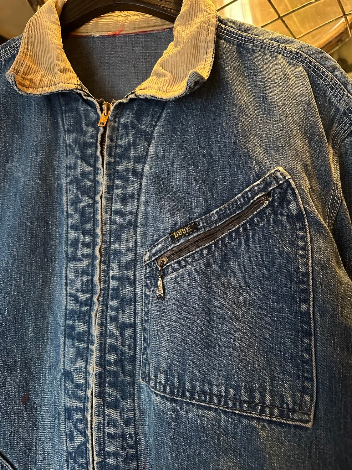 70s USA LEE 빈티지 리 191-LB 데님 워크 자켓 상품이미지3