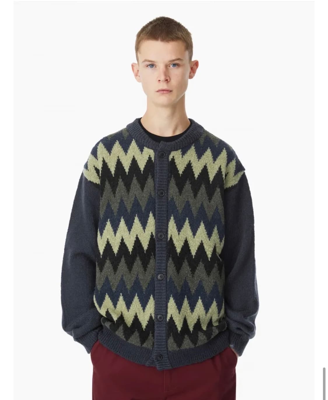 [M] 디네댓 chevron knit cardigan  상품이미지1