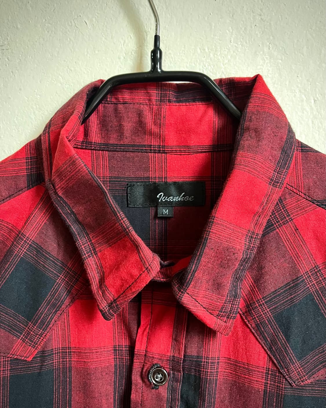 90-00s Ivanhoe 1/2 Buffalo Check Shirt 상품이미지4