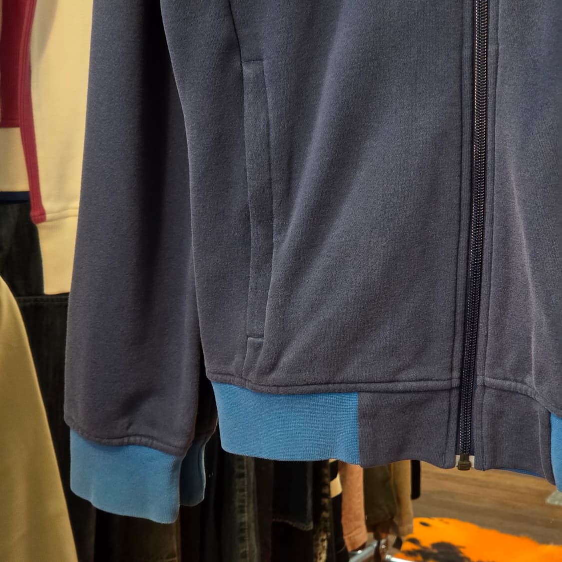 아디다스 네이비 코튼 트랙탑 집업 상품이미지4