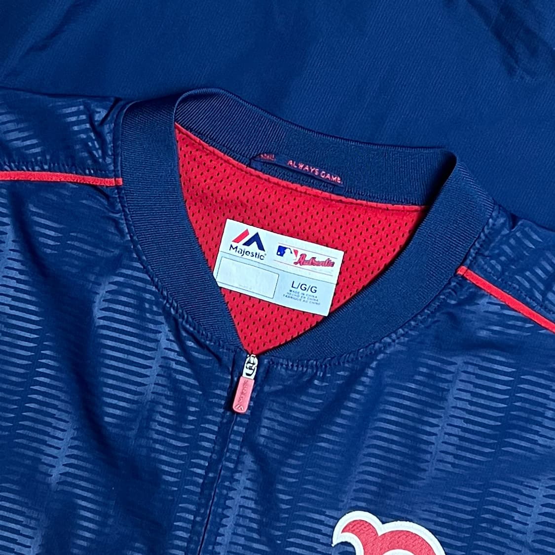 마제스틱 보스턴 반집업 바람막이 유니폼 L~2XL 상품이미지3