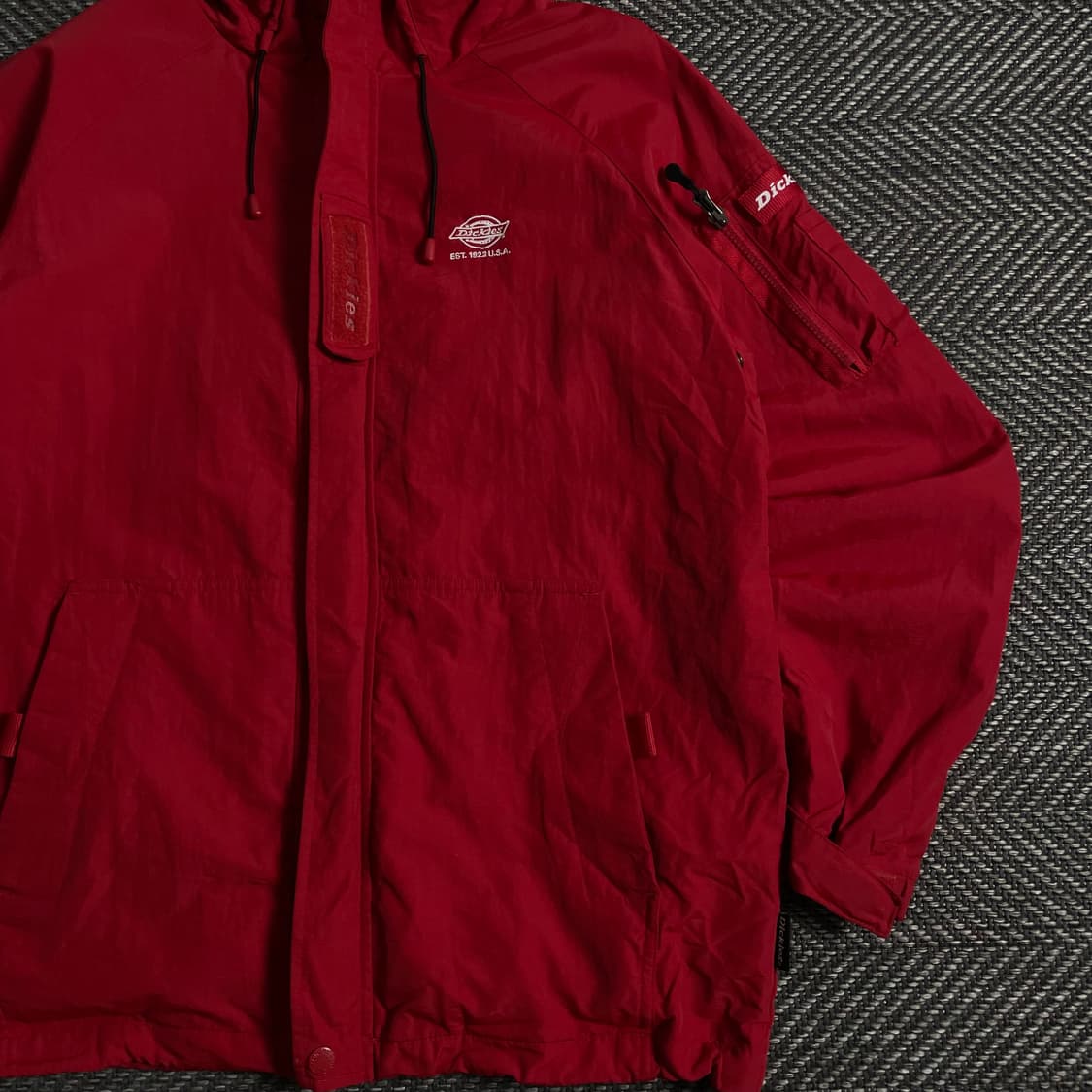 디키즈 USa 올드스쿨 나일론 테크웨어 자켓 레드 y 3688 상품이미지3