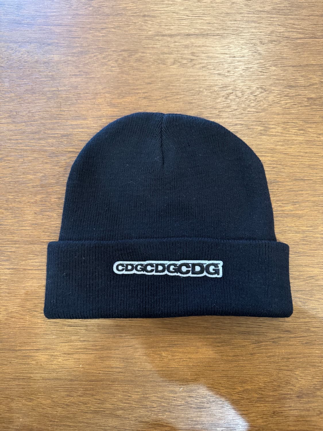 [OS] 꼼데가르송 CDG 로고패치 블랙 비니 상품이미지1