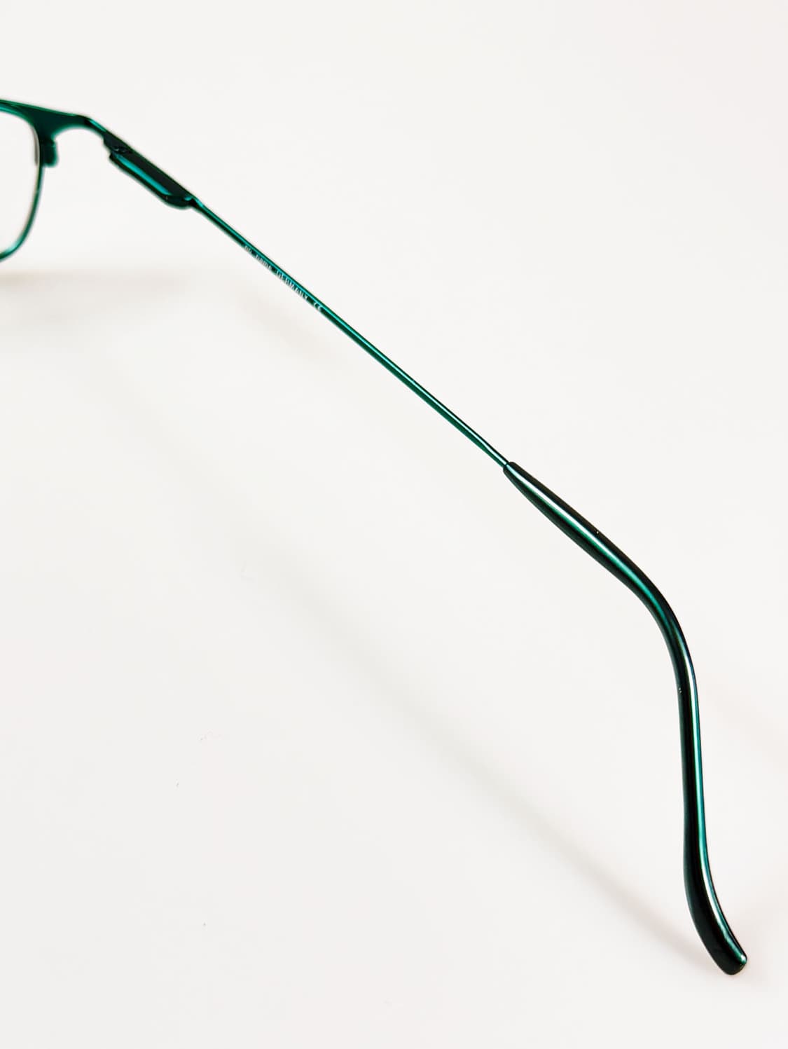 90s 독일제 NO NAME 그린 메탈 스퀘어 빈티지 안경 상품이미지6