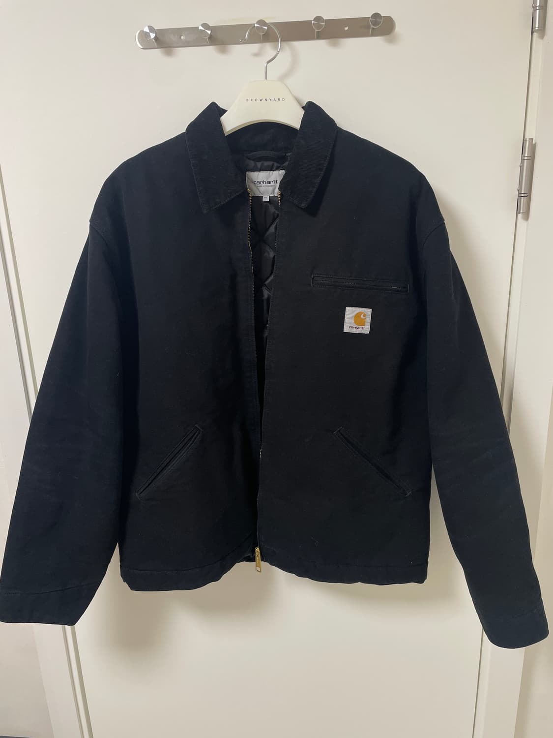 [XL] 칼하트 WIP OG 디트로이트 자켓 블랙 에이지드 캔버스 윈터 상품이미지1