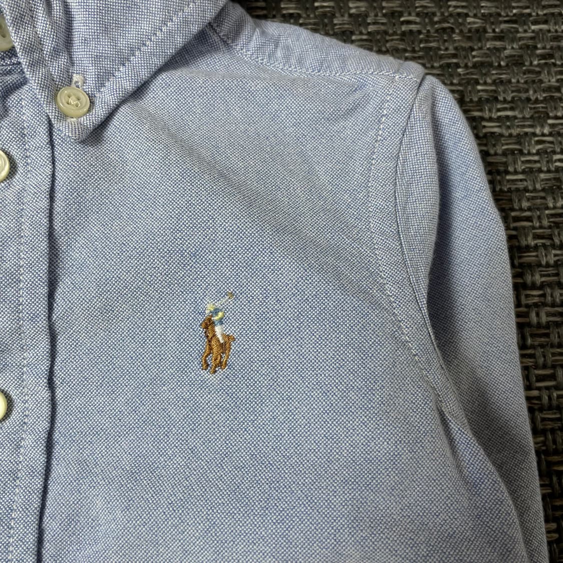 폴로랄프로렌 베이비 스카이블루 긴팔 셔츠 12M 상품이미지4