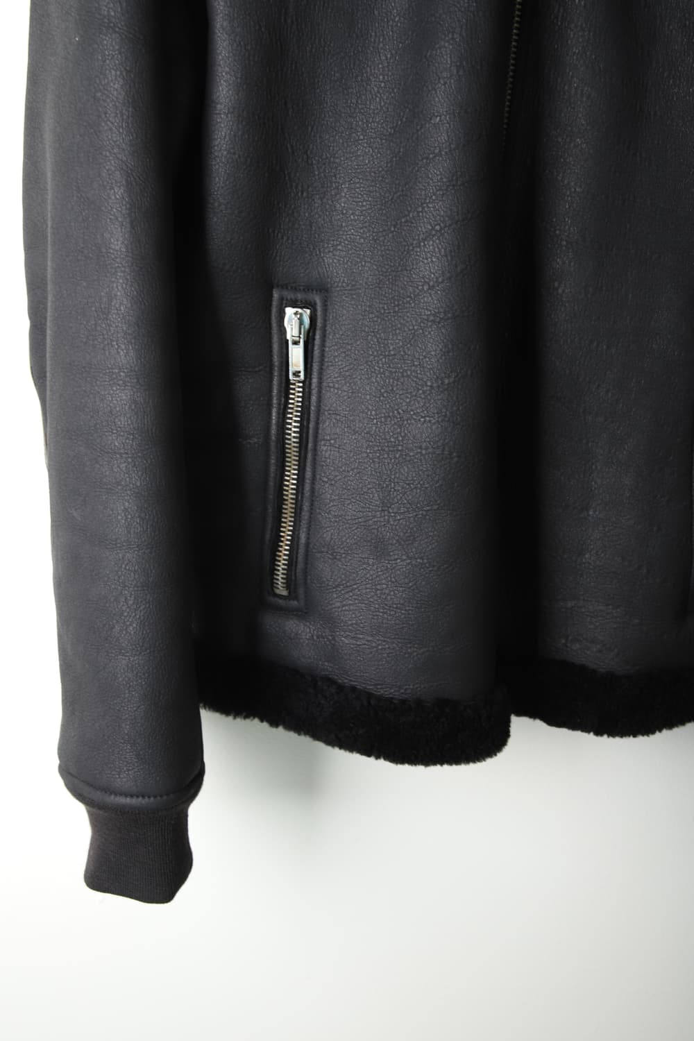 46 / 릭오웬스 하이넥 무톤 무스탕 자켓 상품이미지6