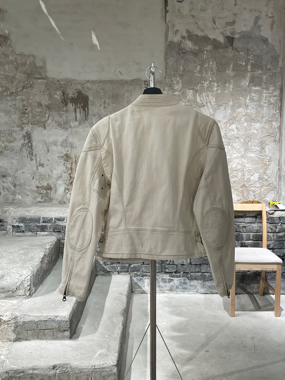 로렌 랄프로렌 크림 유틸리티 바이커 자켓 상품이미지6