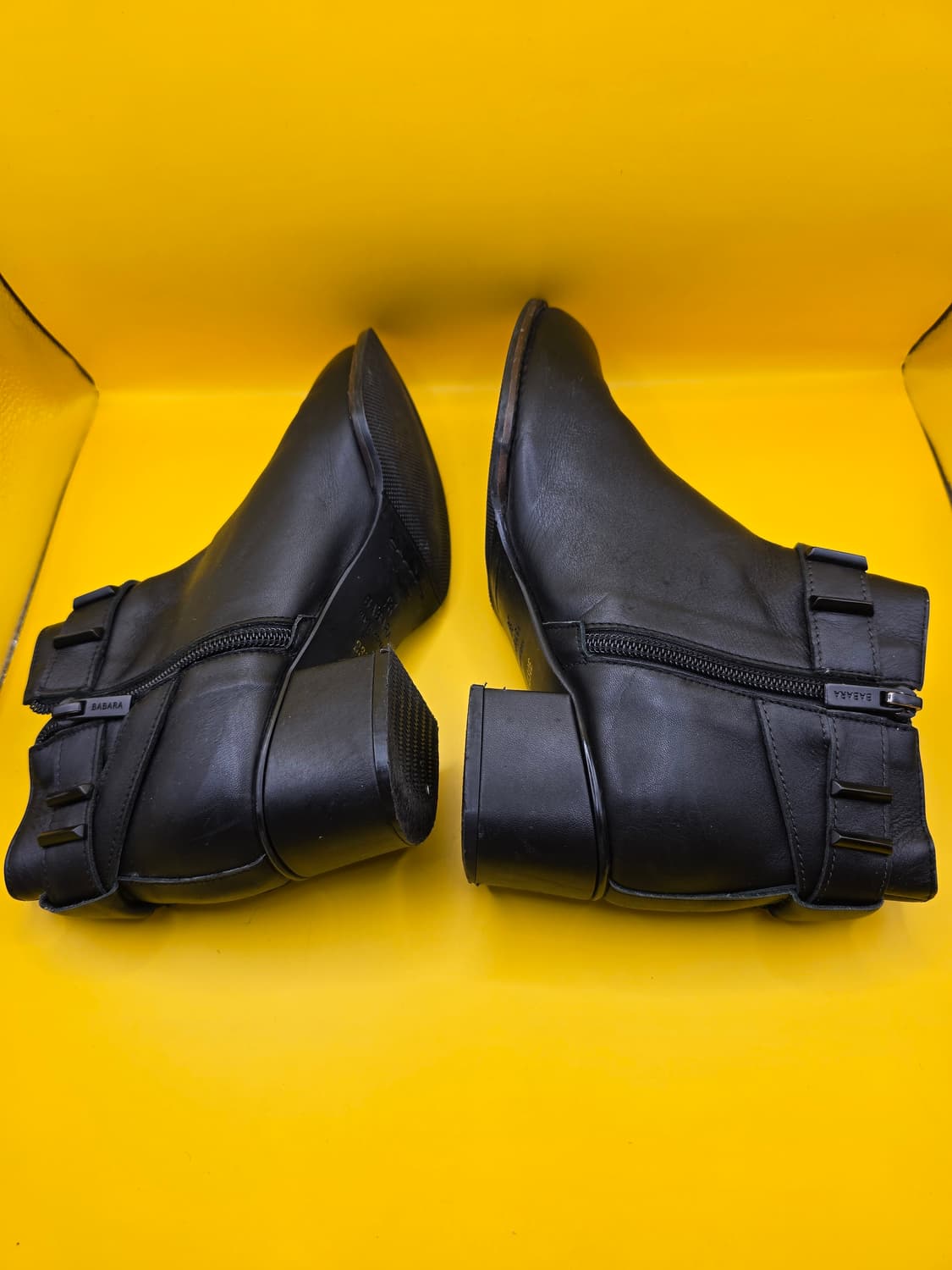 러브바바라 가죽 앵클부츠 230 / 굽4cm 상품이미지6