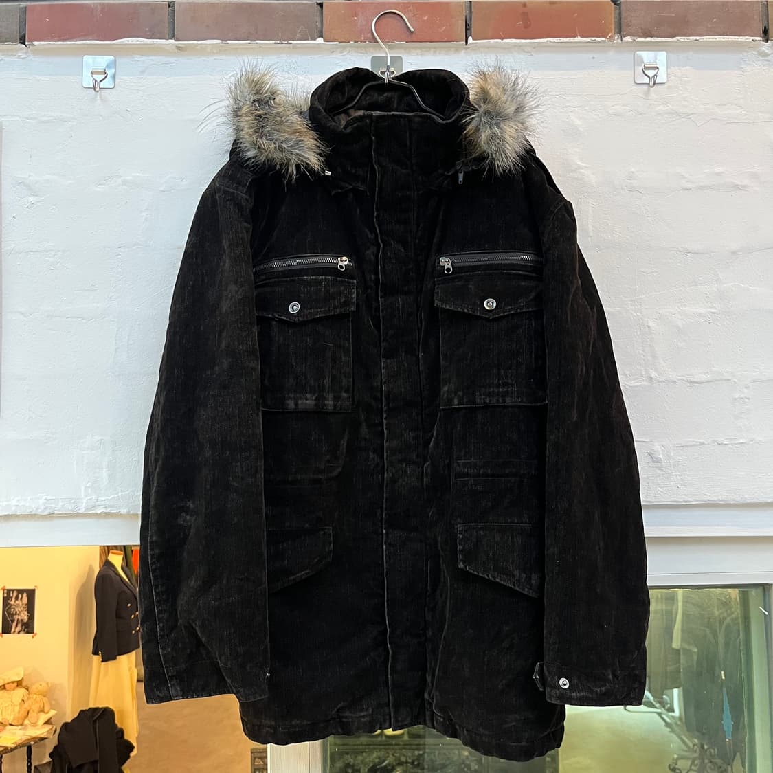 Tx/thruxton standard 벨벳 퍼 후드 파카 4L 상품이미지1