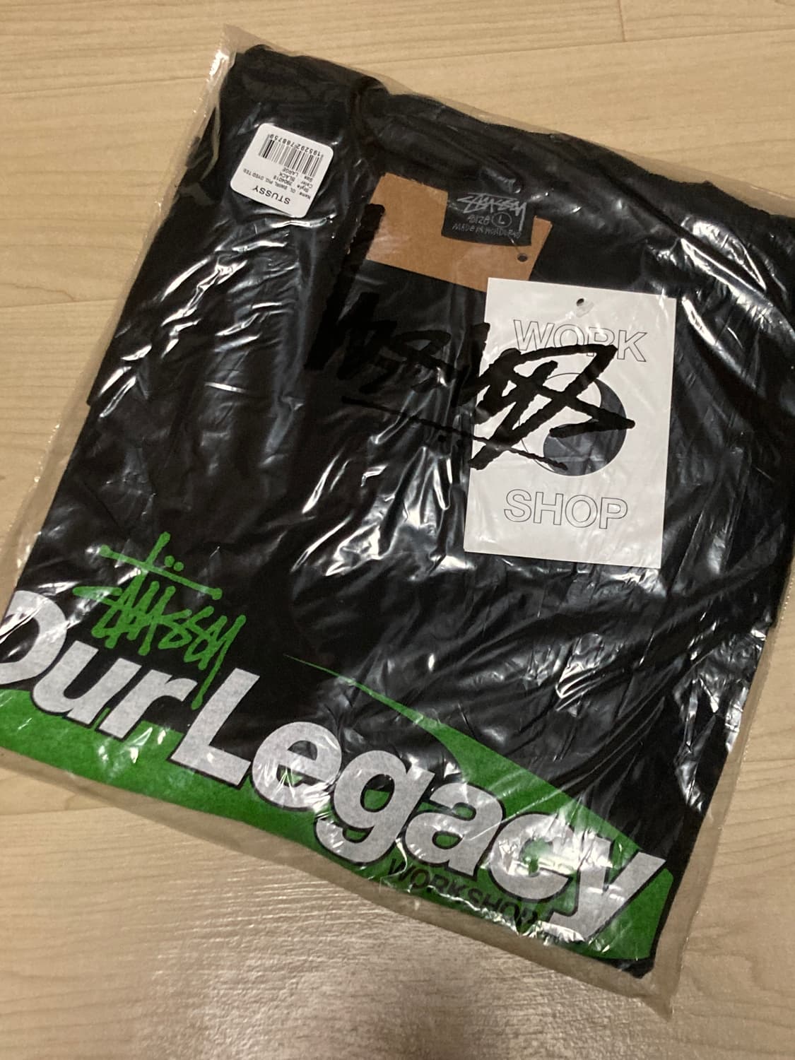 [L]스투시 x 아워레가시 워크샵 스윌 티셔츠 블랙 새상품 상품이미지1