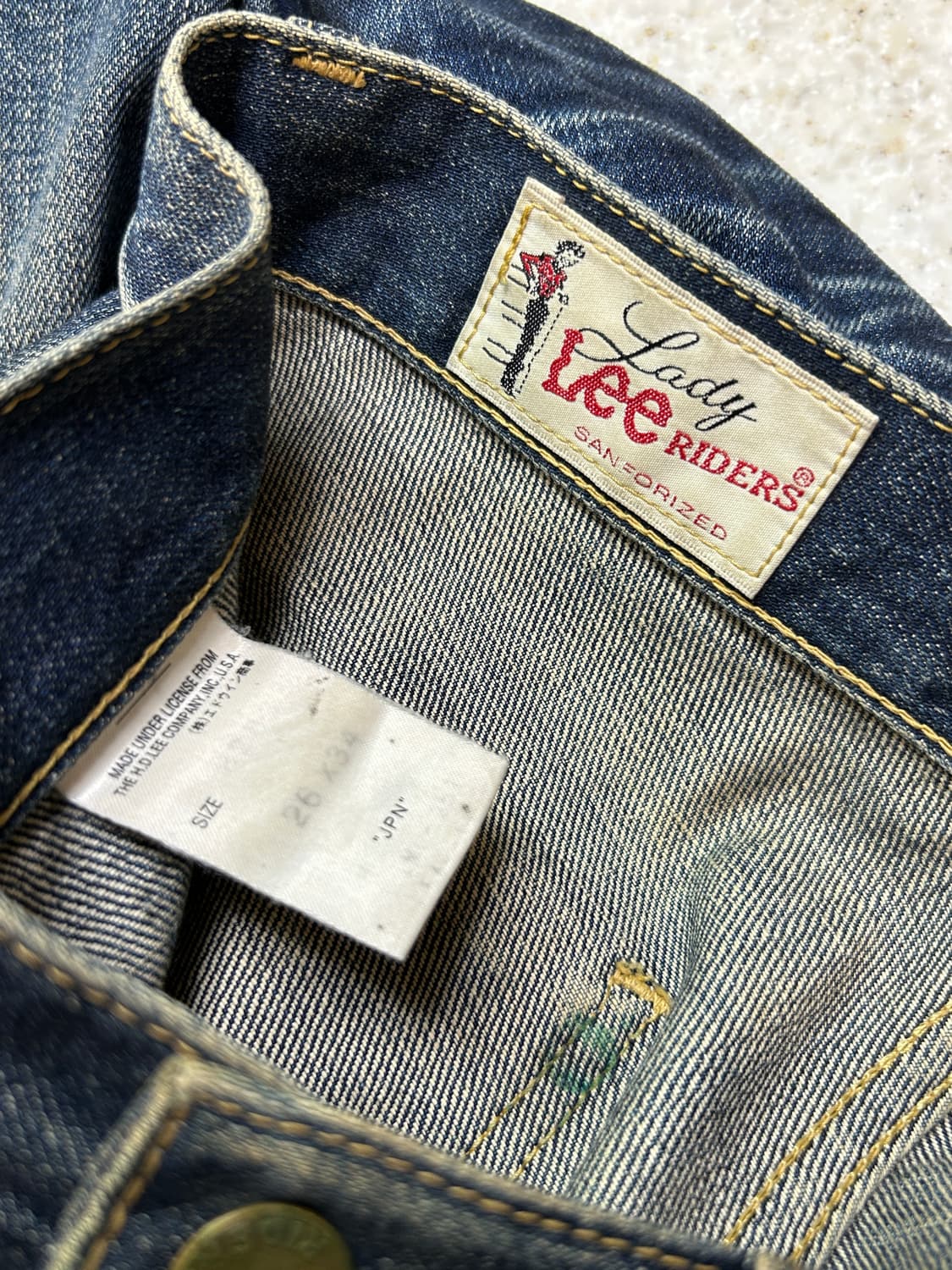 90s Lee 하이웨스트 데님 벨바텀 플레어 부츠컷 상품이미지9