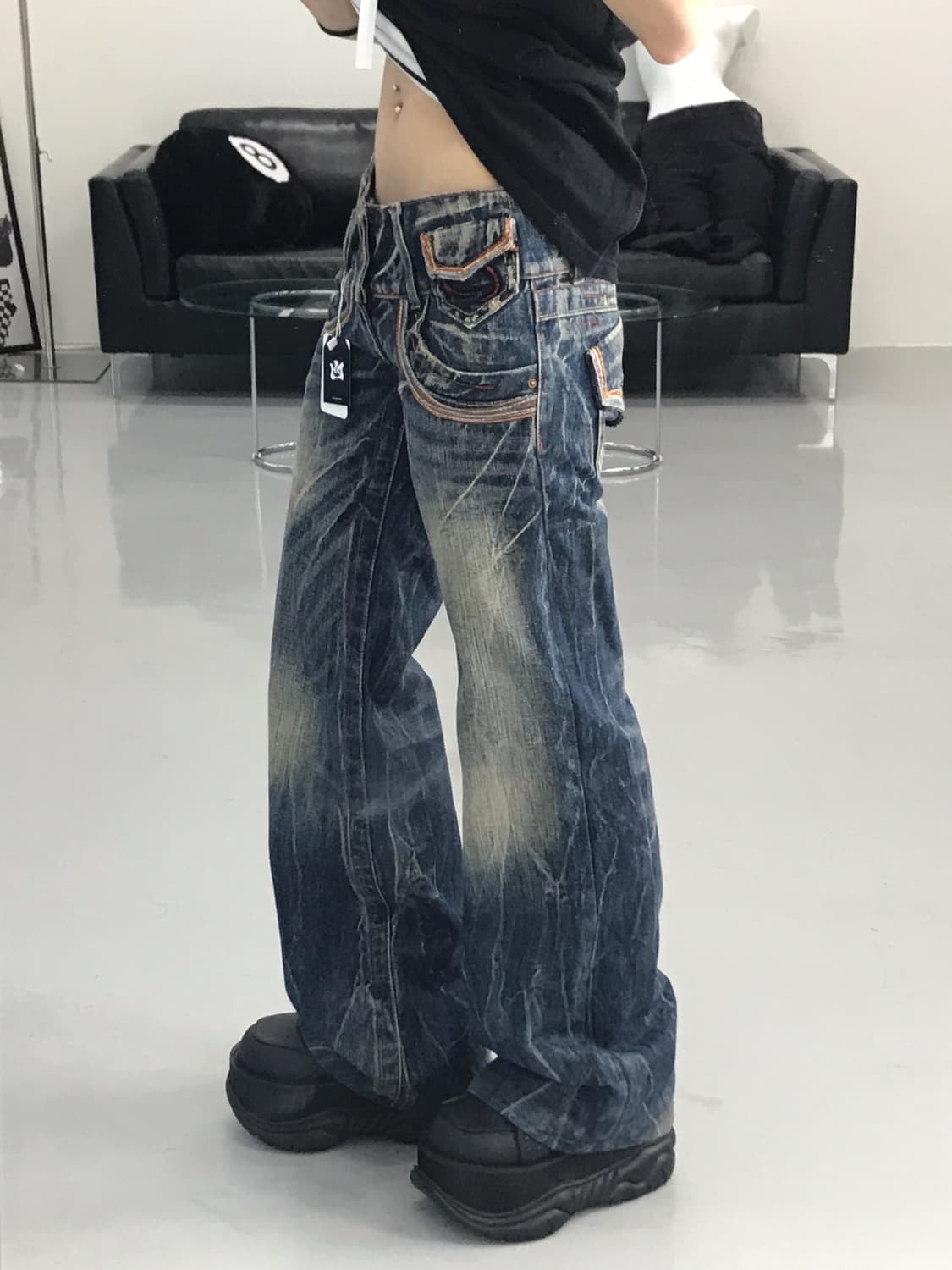 STUDIO R.P Detail Patch Jeans 상품이미지3