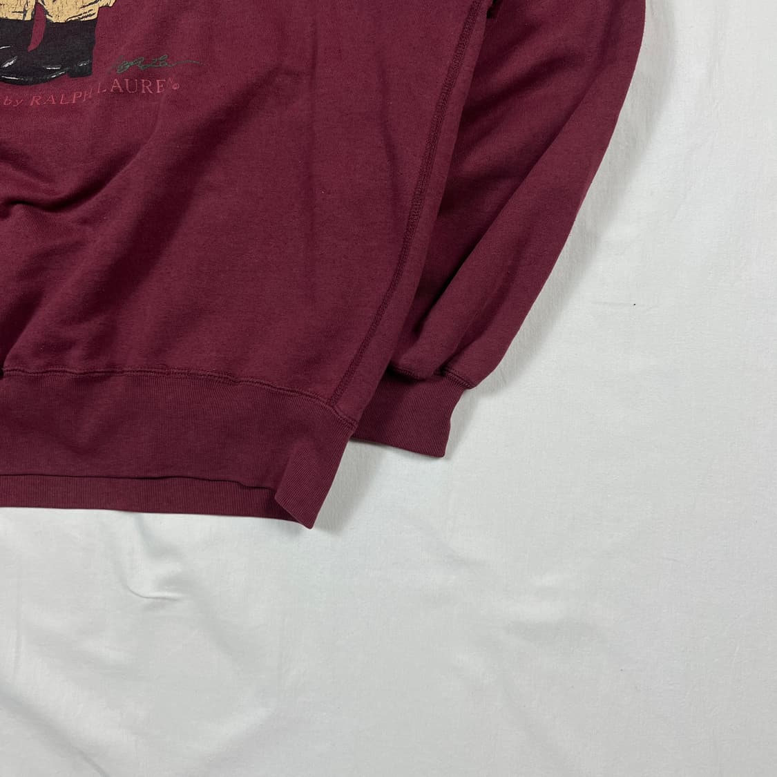 90‘s 폴로랄프로렌 베어 프린트 후드티 상품이미지4