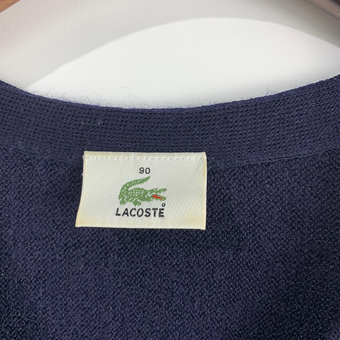 라코스테 자수로고 네이비 니트 가디건 상품이미지5