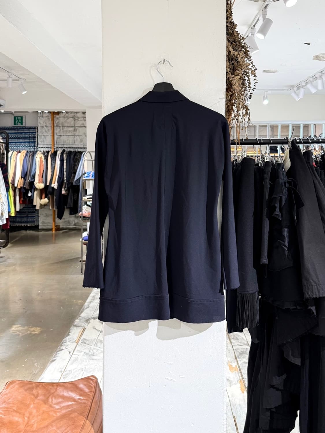 와이즈 다크네이비 울 개버딘 셔츠 집업 자켓 상품이미지6