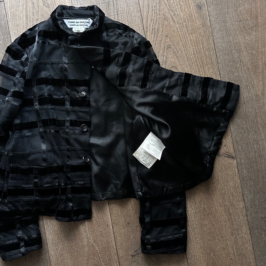 Velour Line Patchwork Tulle Jacket 상품이미지8
