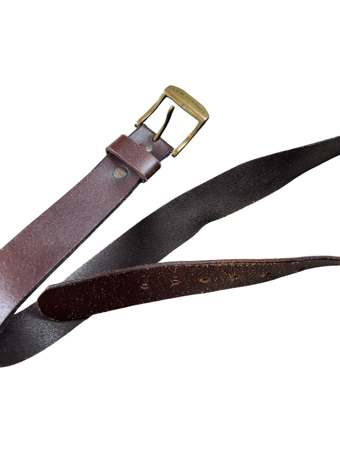 Levi's 브라운 리얼레더 벨트 상품이미지2