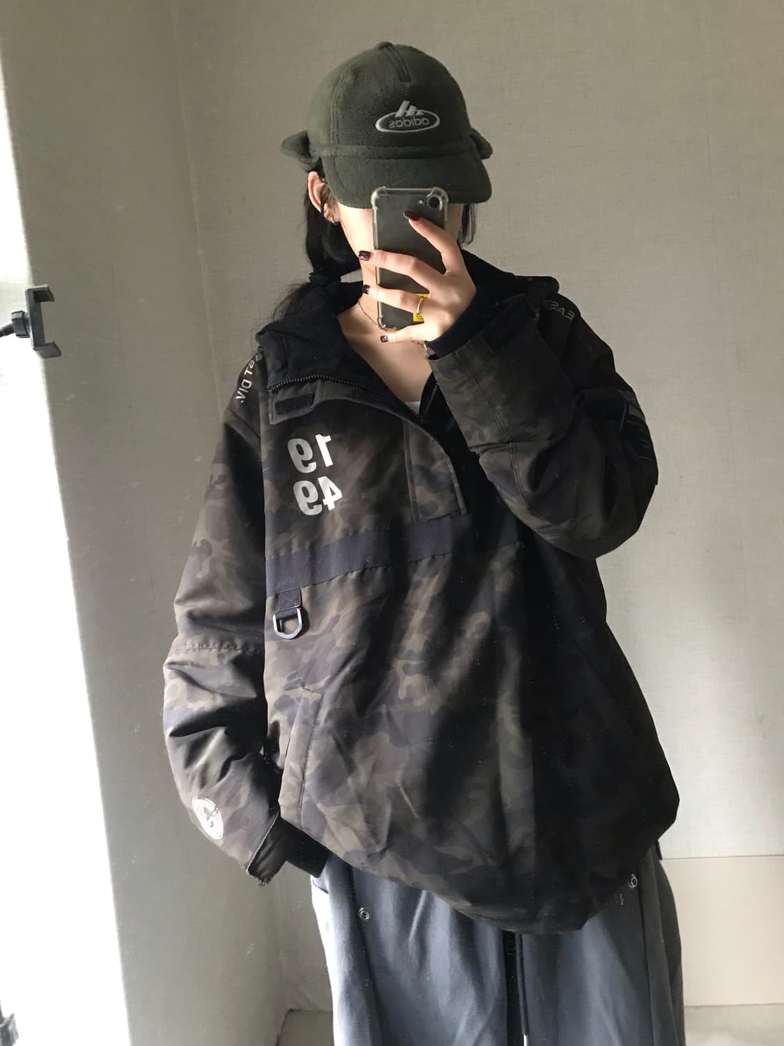 NBA 카모 패딩 반집업 상품이미지3