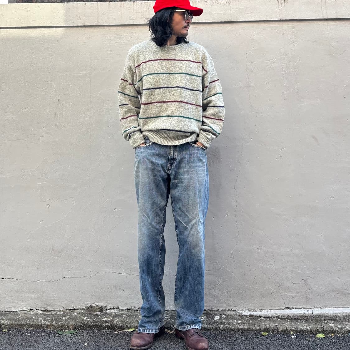 80년대 미국 에디바우어 헤비울 스웨터 상품이미지8