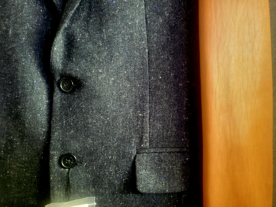 [택달린 새상품] 카이아크만 양가죽배색 모 자켓 상품이미지3