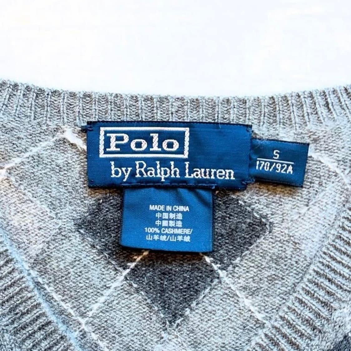 폴로랄프로렌 캐시미어 아가일 스웨터 상품이미지7