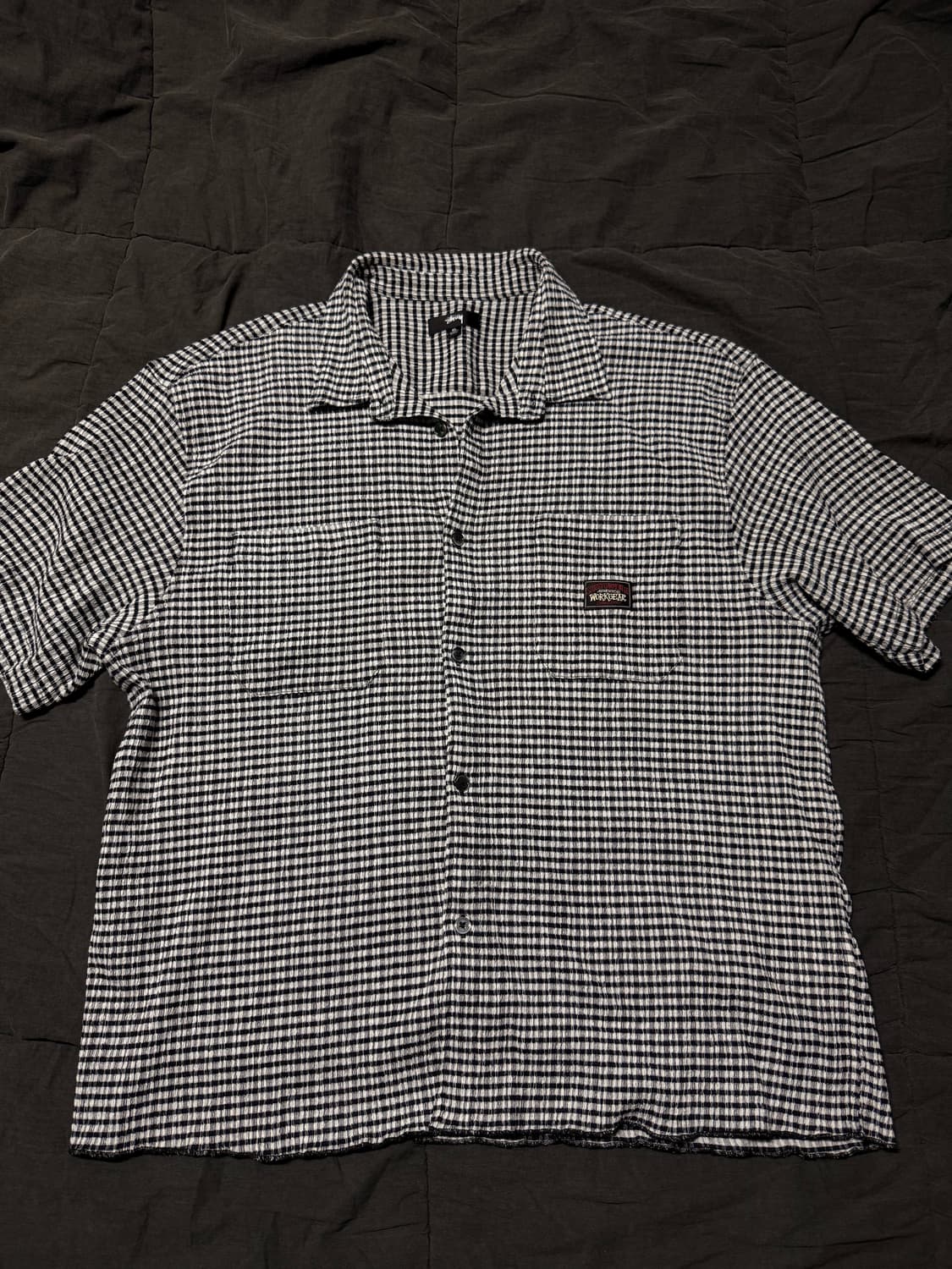 스투시 체크 반팔 셔츠 상품이미지1