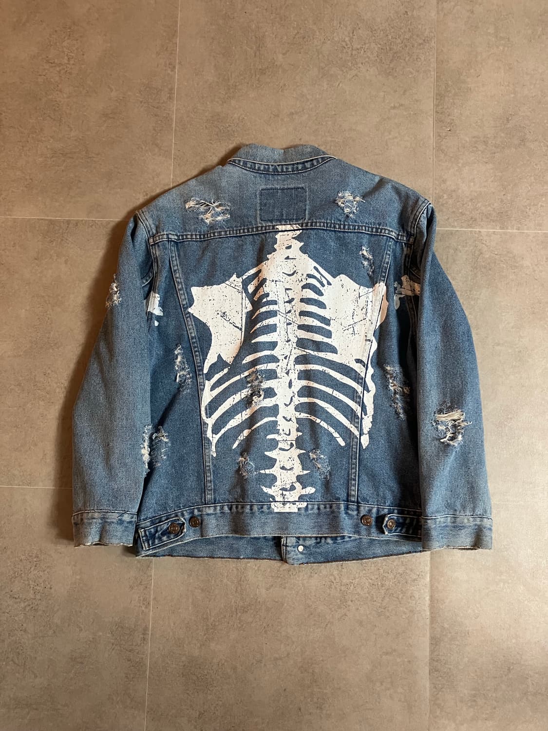 리바이스 데님 트러커 자켓 본 커스텀 상품이미지4