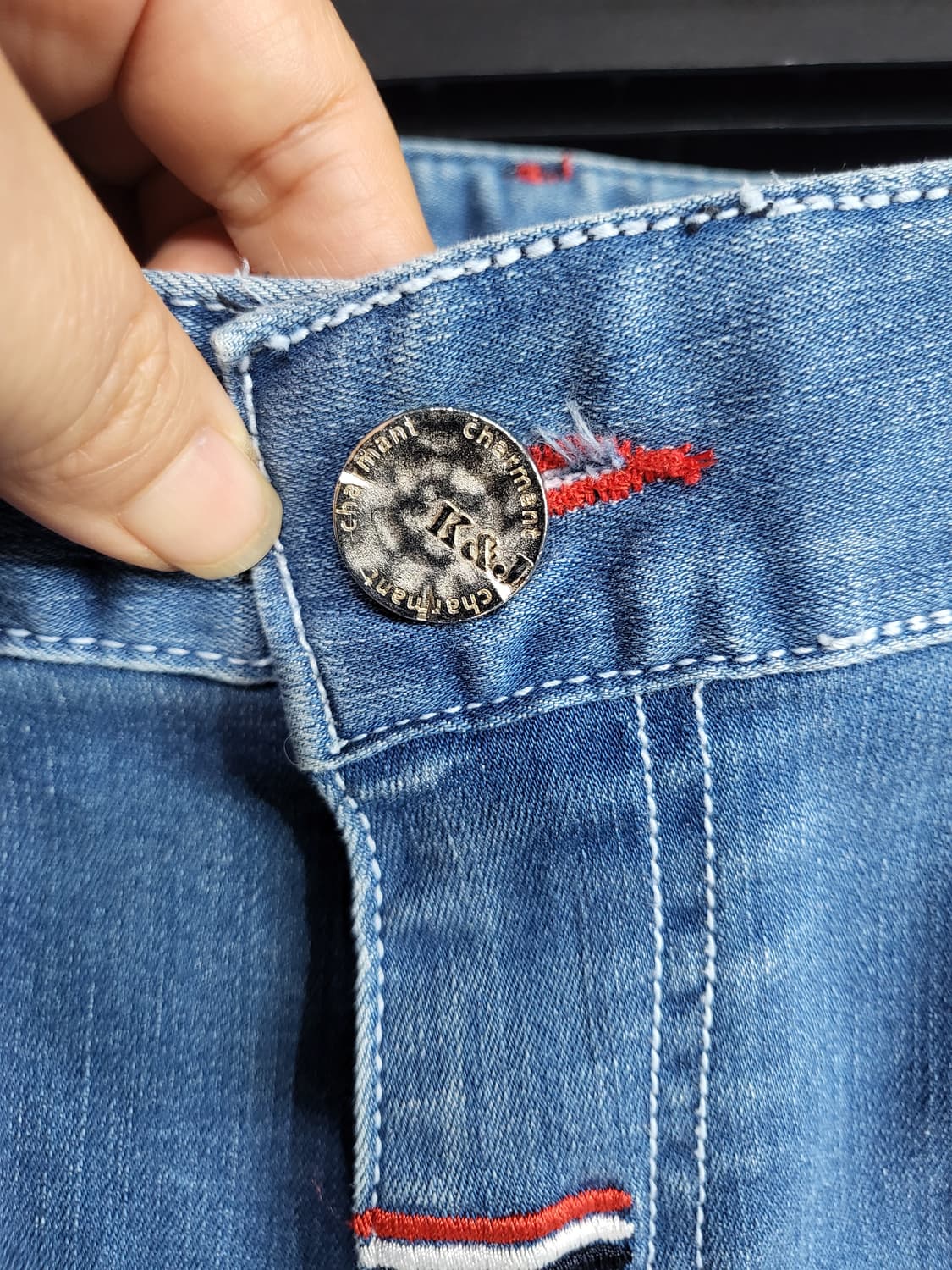 K&J 롤업 스판 데님 팬츠 상품이미지6