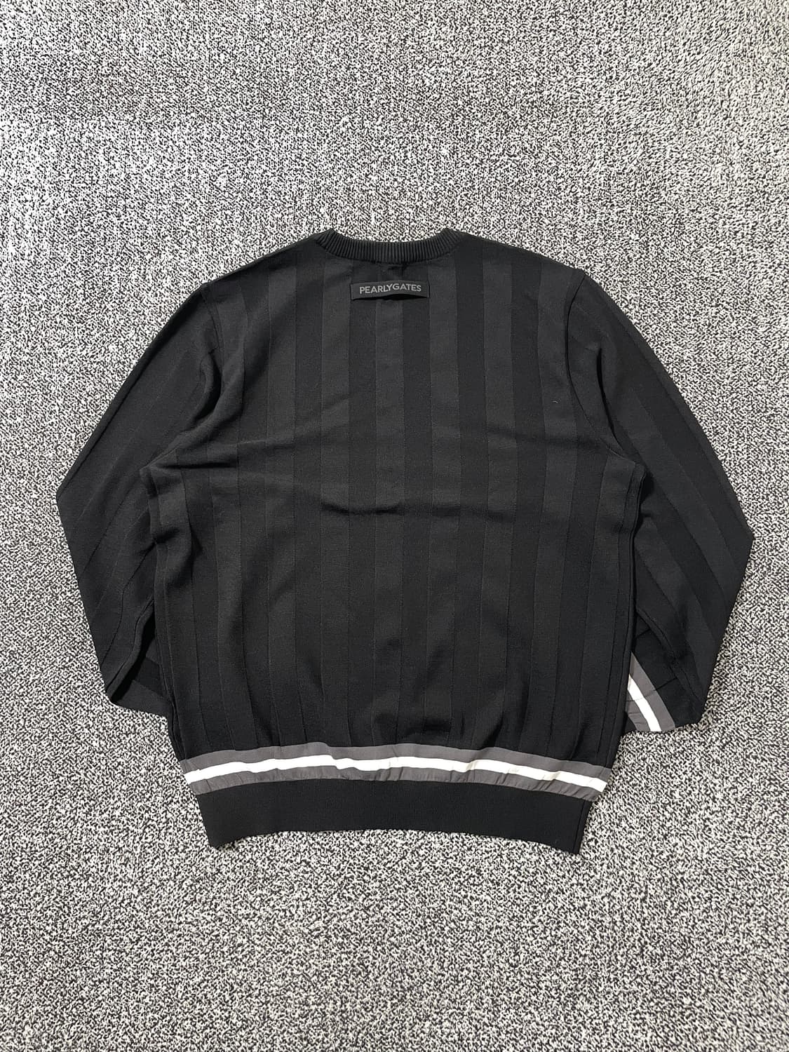 빈티지9. 파리게이츠 패치 로고 세로 스트라이프 니트 긴팔 티셔츠 상품이미지6