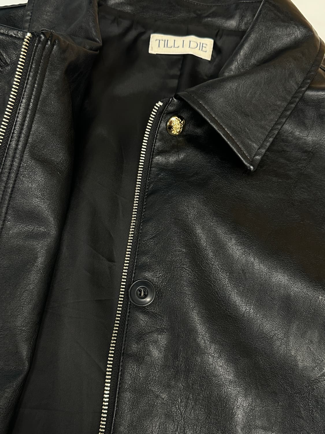 틸아다이Faux leather pocket jacket 상품이미지5