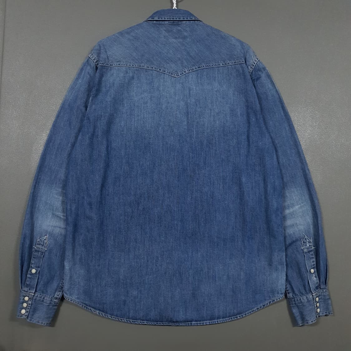 L) 폴로 데님앤서플라이 자개 비즈 디테일 워시드 웨스턴 데님 셔츠 상품이미지8