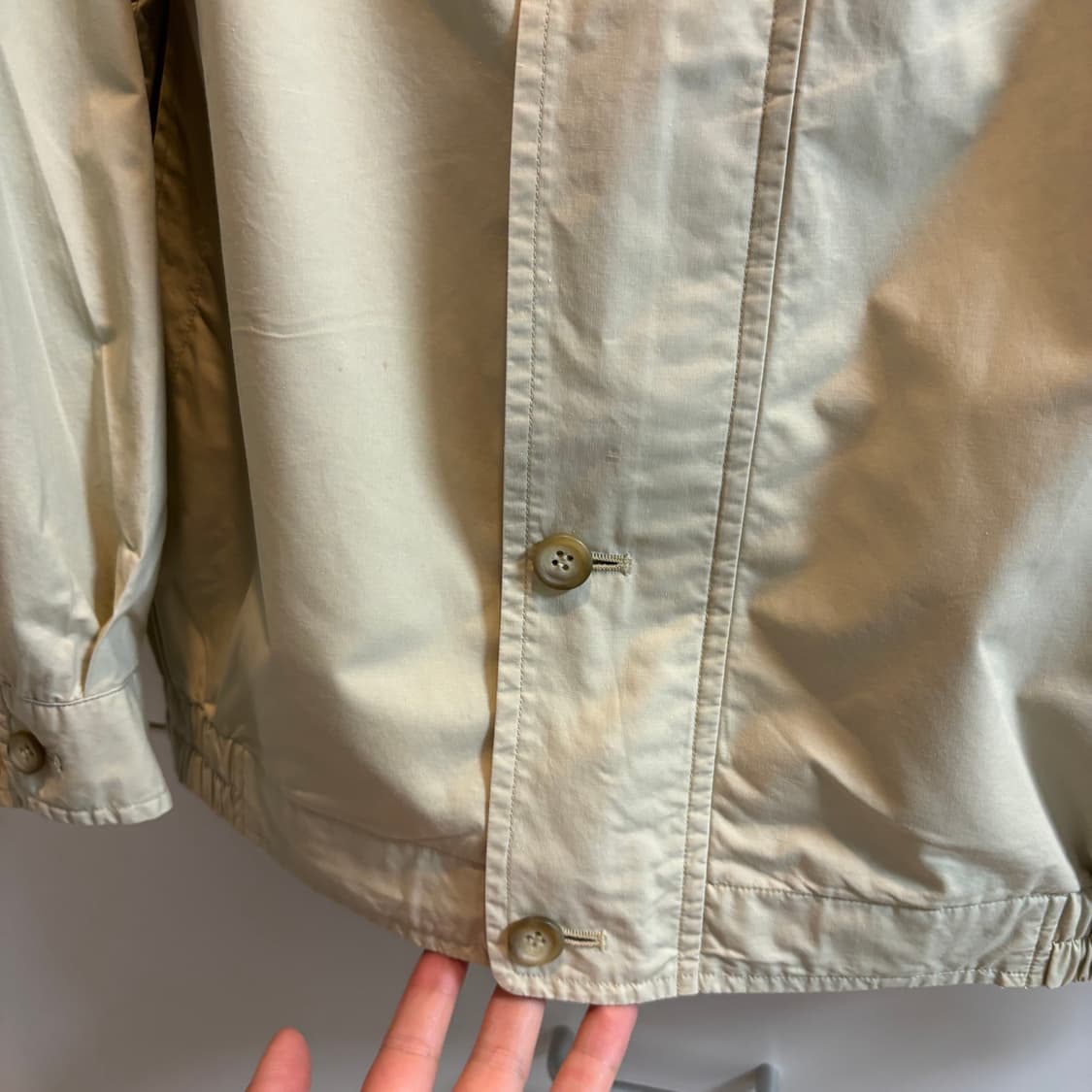 남녀공용 베이지 봄버 블루종 자켓 상품이미지5