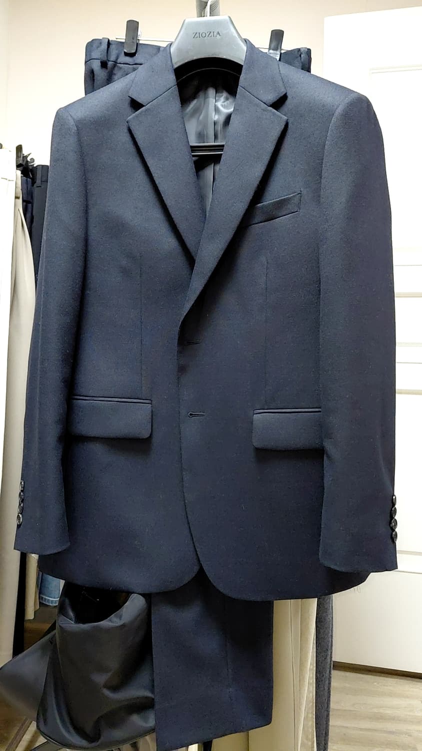 지오지아 다크 네이비 정장 셋업 (윈터 솔리드 수트) 상품이미지1