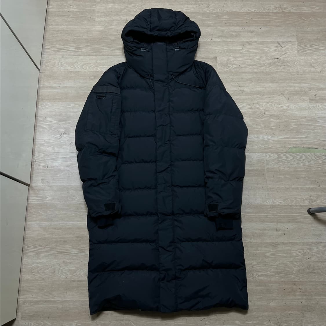 펜필드 덕다운 포켓 후드 벤치 롱패딩 점퍼 [블랙] L/100 상품이미지1