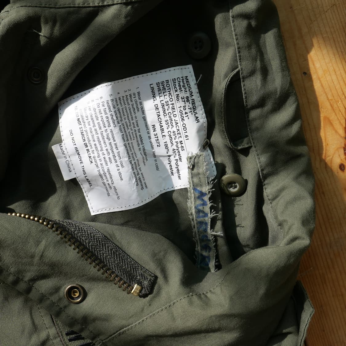 로스코 M-65 필드코트 / 밀리터리 자켓 상품이미지4