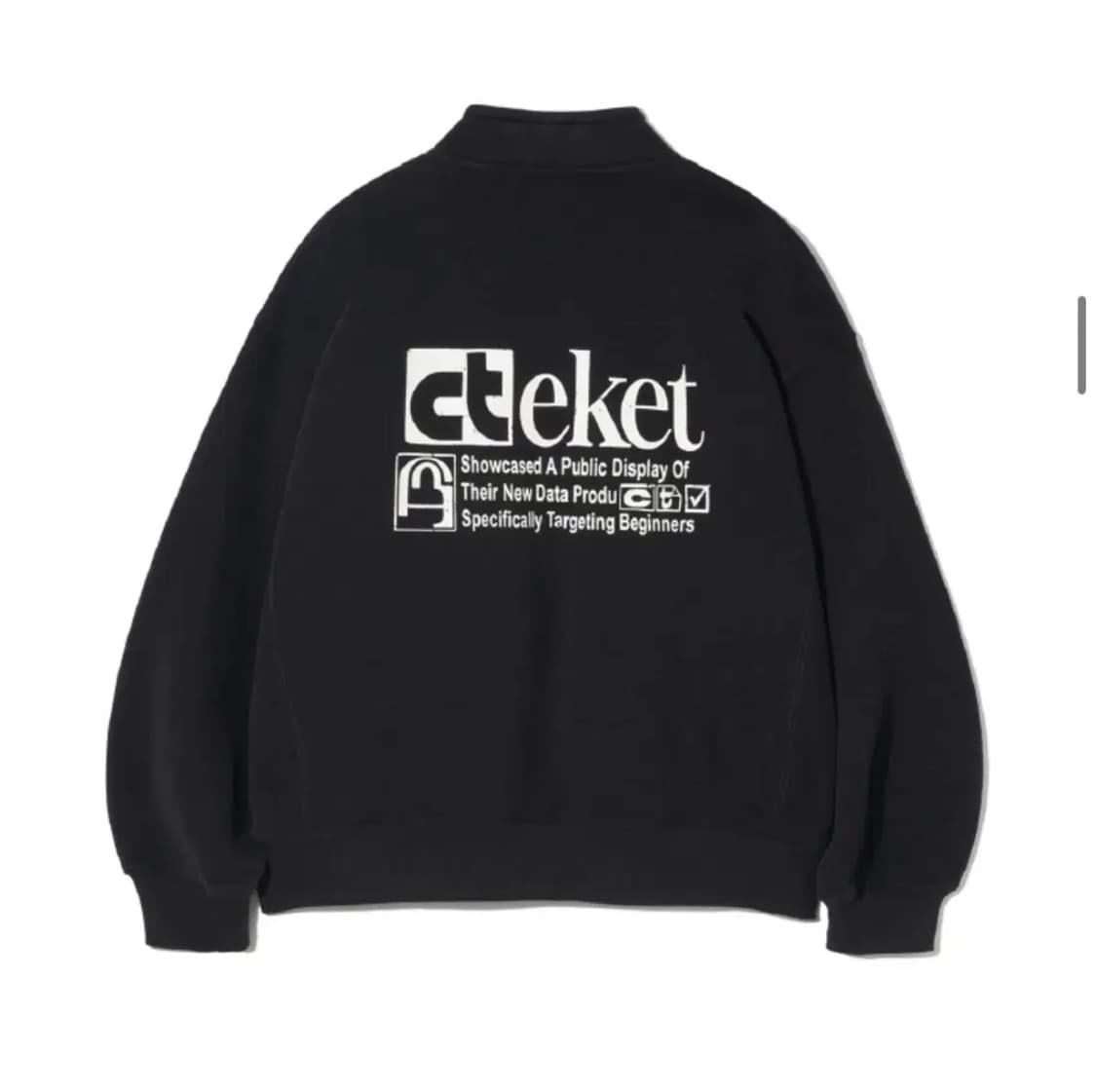 테켓 하프집업 반집업 블랙 M Plan Half Zip-Up Sweats 상품이미지1