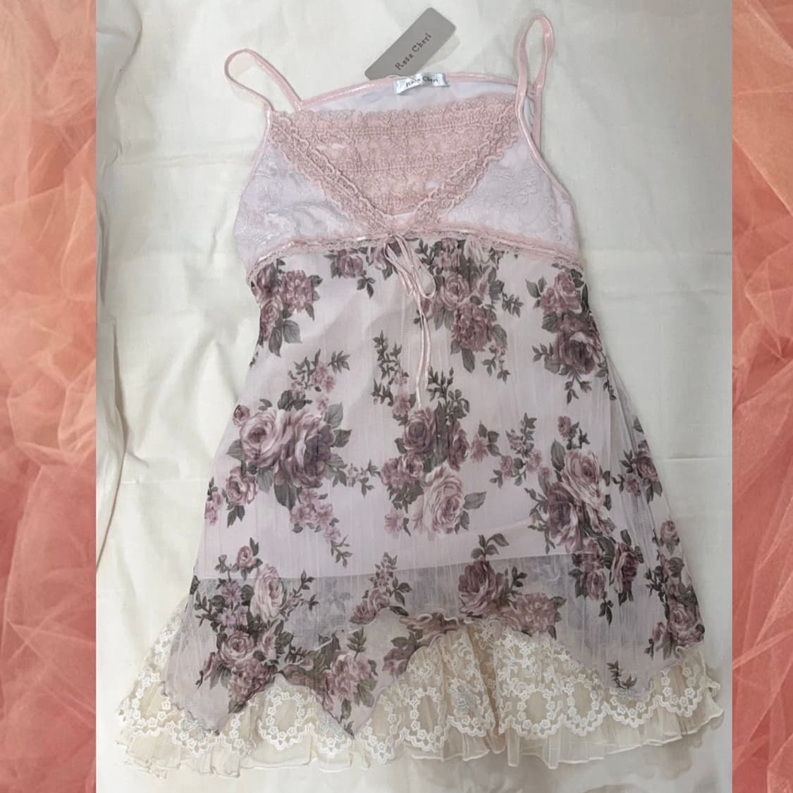 로사체리 rosa cheri 슬리브리스 빈티지슬립 모리룩 코이세이오 너드 상품이미지1