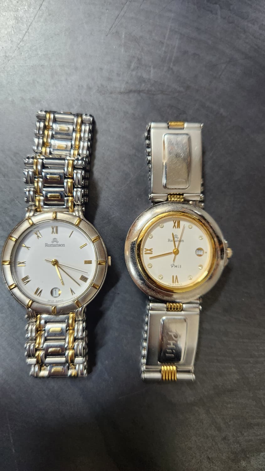 빈티지 로만손 남성용 시계 2개 상품이미지1
