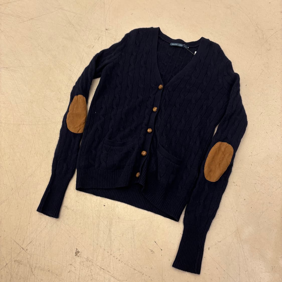 폴로 랄프로렌 엘보패치 네이비 가디건 상품이미지1