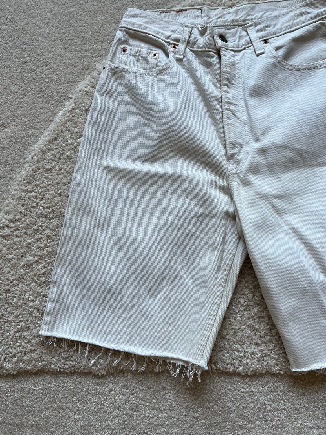 90s Levi's 881 오렌지탭 커팅 데님 쇼츠 (28-29) 상품이미지4