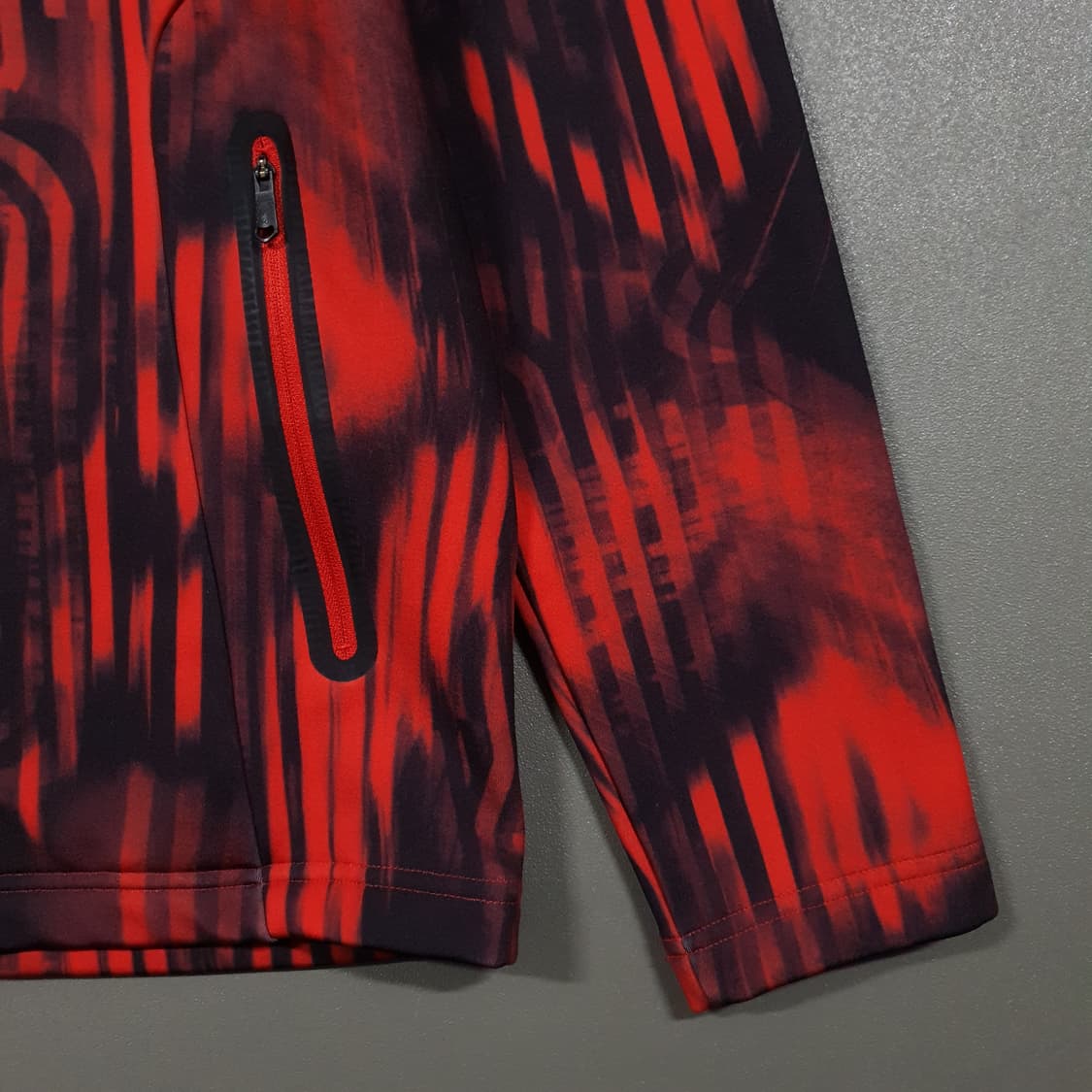 100 (L) 스파이더 신형 맨즈 러스터 후드집업 기모 져지 자켓 레드 상품이미지2