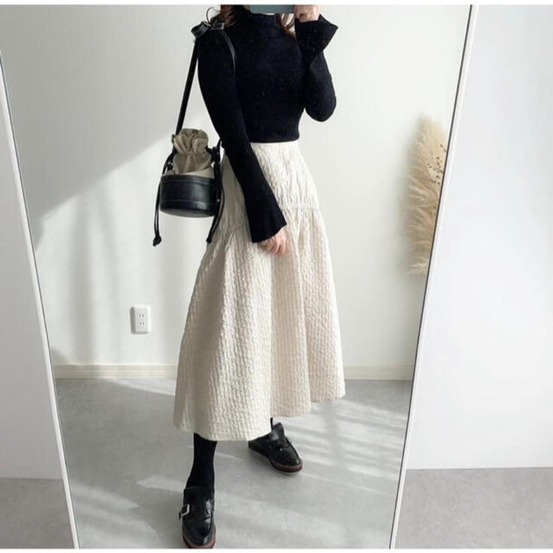 밀라오웬 엠포스커트 아이보리 상품이미지2