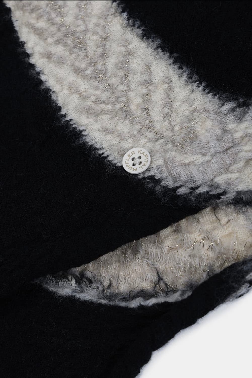 (새상품) 캐피탈 풀링 울 스카프 오와시 블랙 상품이미지3