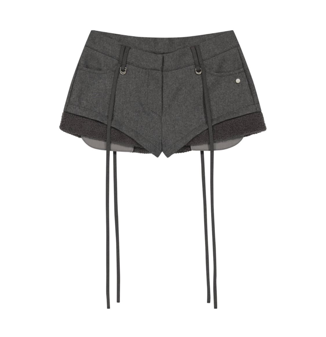 오호스 마이크로 울 쇼츠 그레이 Micro Wool Shorts 상품이미지1