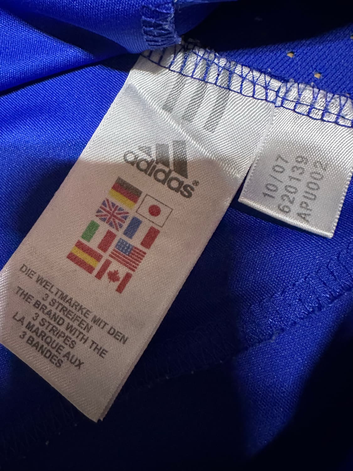 아디다스 프랑스 축구 국가대표 아디다스반팔 아디다스 블루 07-08시즌 상품이미지6