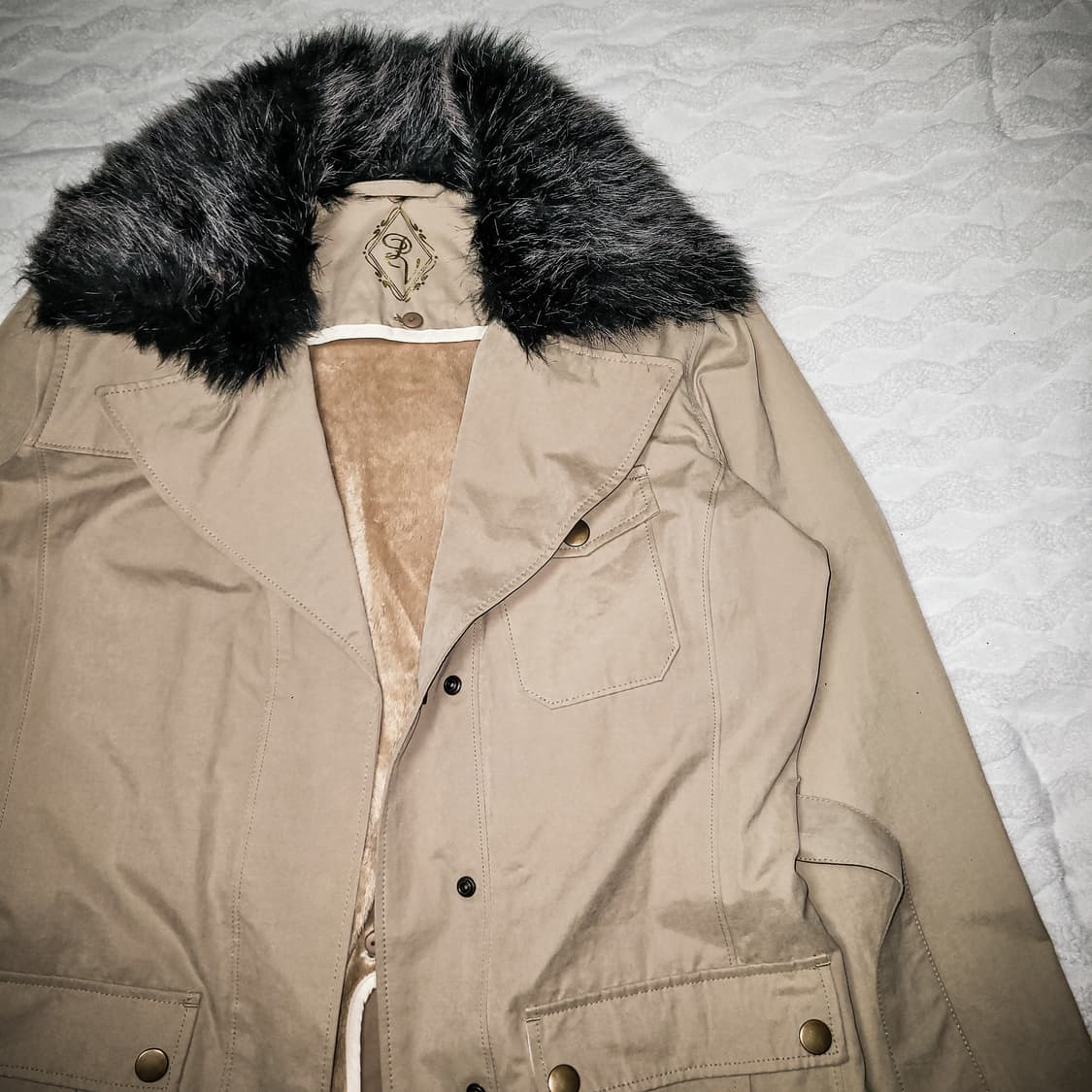 '10s Pose Village Faux Fur Trench Coat 상품이미지3