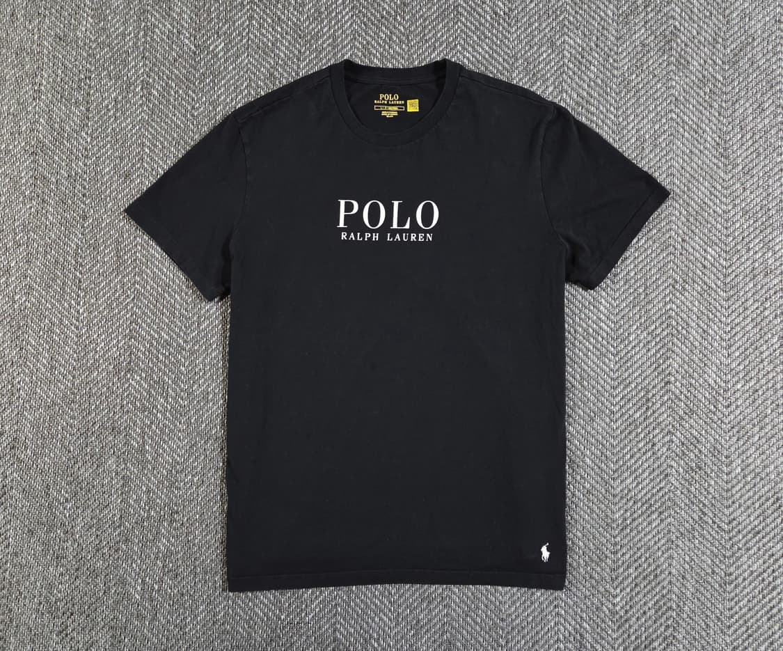 폴로 랄프로렌 블랙 로고 반팔 티셔츠 상품이미지1