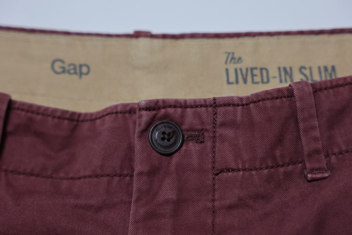 GAP Cherry Burgundy Chino pants 상품이미지2
