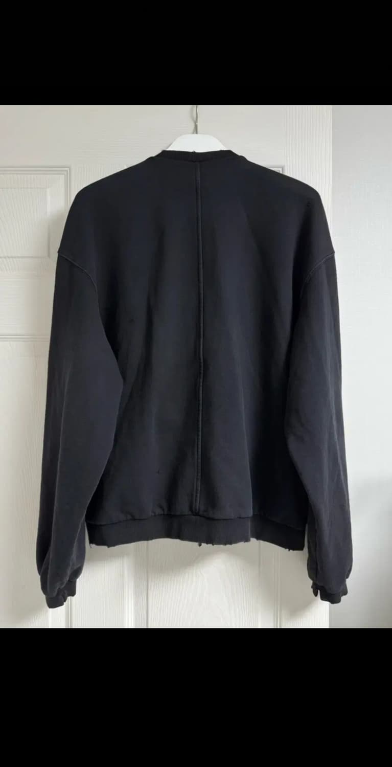 (3) 폴리테루 데미지드 집 저지 자켓 페이디드 블랙 상품이미지9